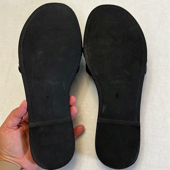 SEYCHELLES BRAIDED BELLISIMA SLIDE SANDALS IN BLACK SIZE 8 - Picture 11 of 13